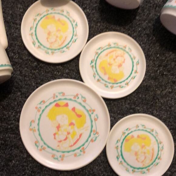 Vintage Cabbage Patch Kids 80's Tea Set Play set 1984 - Picture 3 of 5